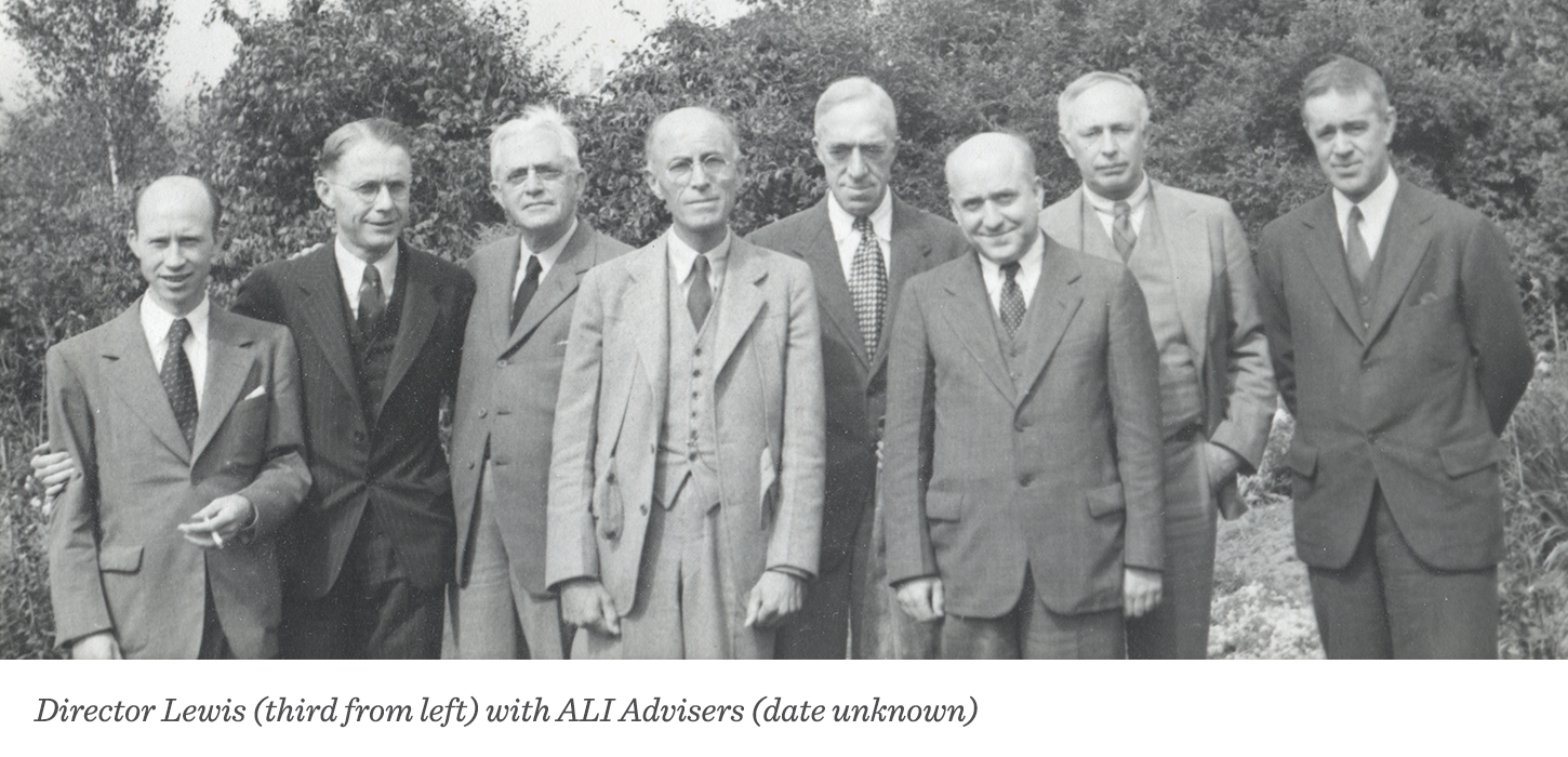 Director Lewis (third from left with ALI Advisers (date unknown)