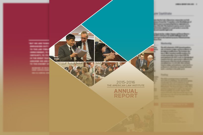 2015-2016 Annual Report | American Law Institute